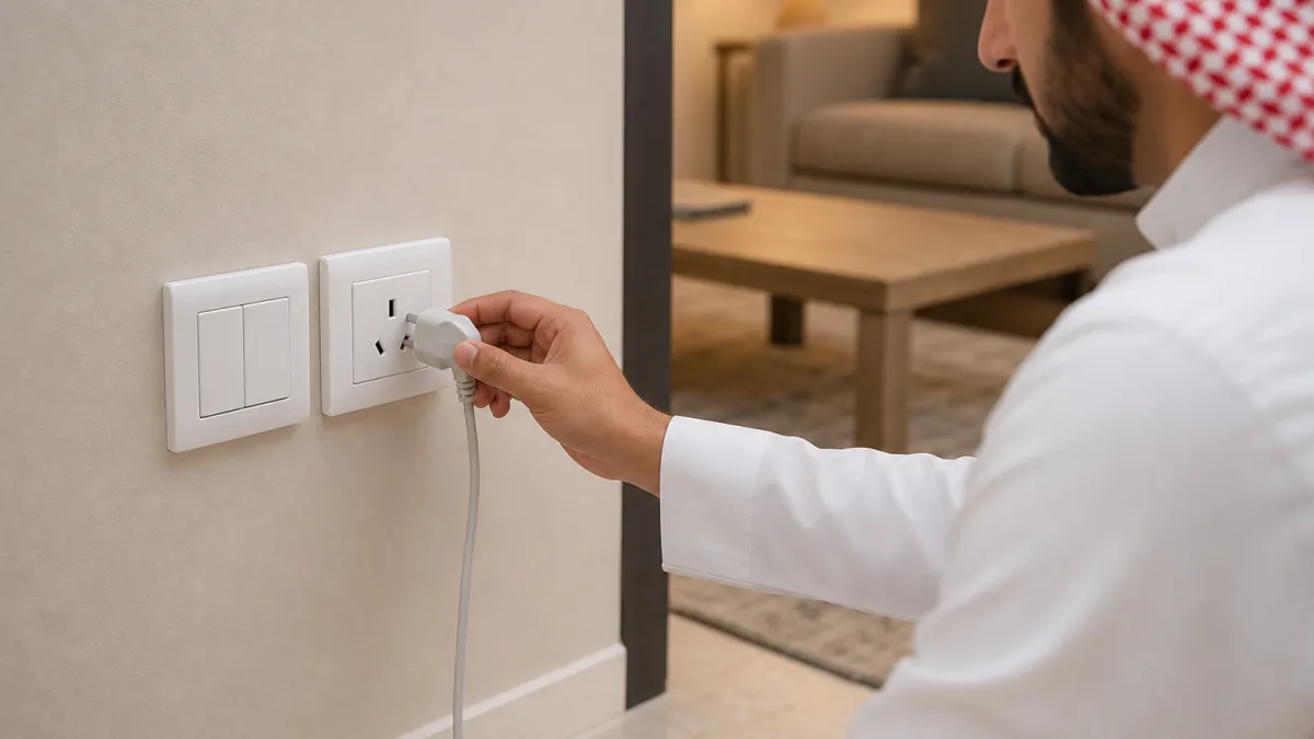 پریز برق عربستان سعودی با استاندارد Type G و بدنه مقاوم